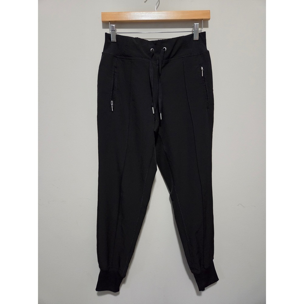 Calvin Klein Jeans Womens Black Zipper Pocket Jogger Pants XS Stretch Athleisure